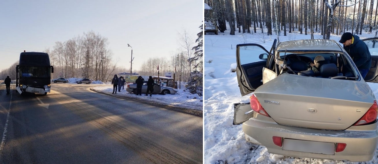 ДТП с автобусом произошло на рязанской трассе