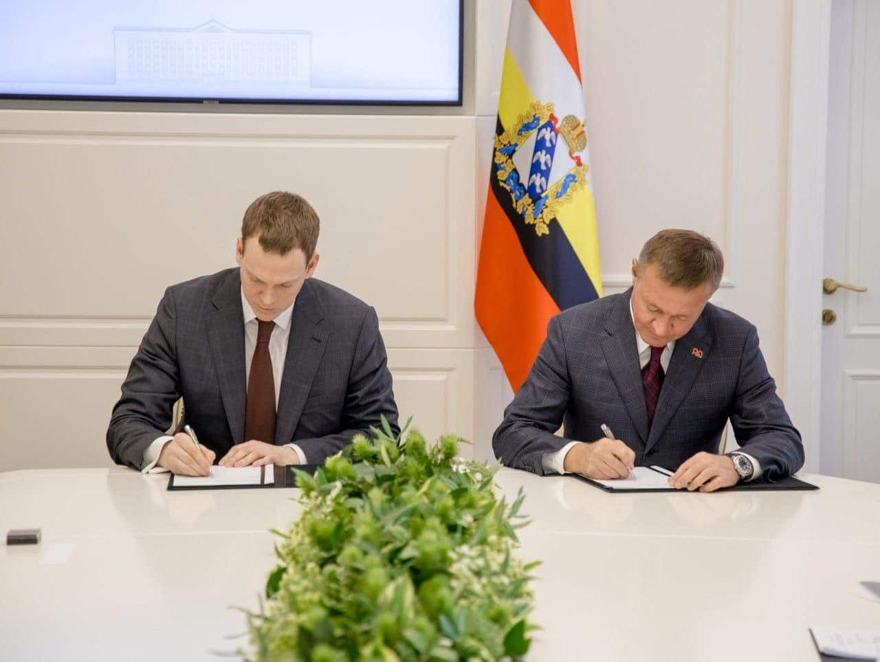 Губернаторы Курской и Рязанской областей подписали соглашение о сотрудничестве