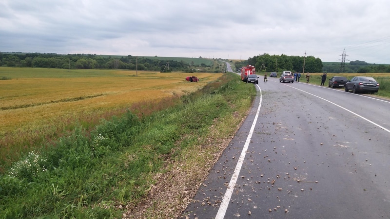 Под Рязанью четверо молодых людей попали в страшную аварию