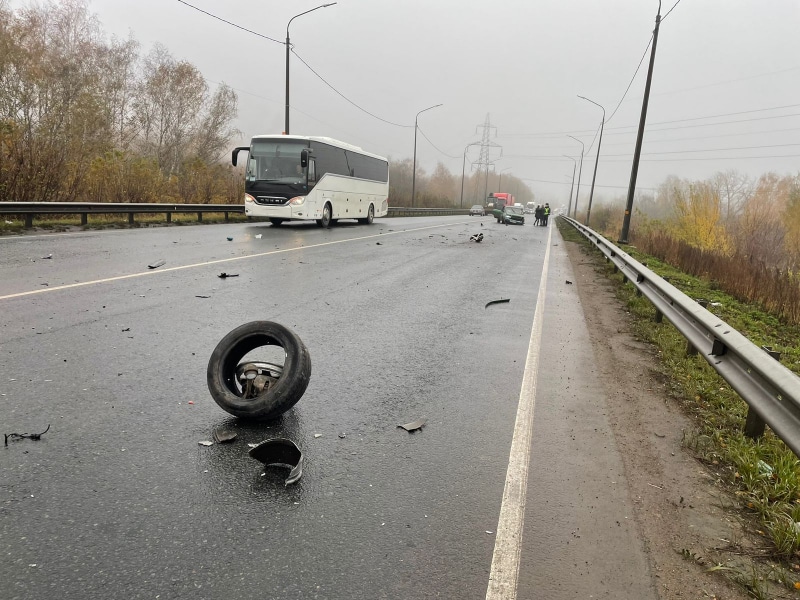 Столкновение двух иномарок на трассе в Рязанской области привело к травмам