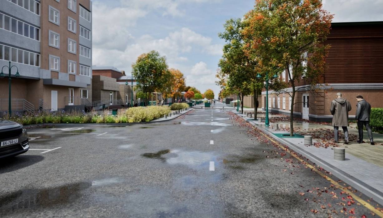 В Рязани реконструируют улицу Павлова