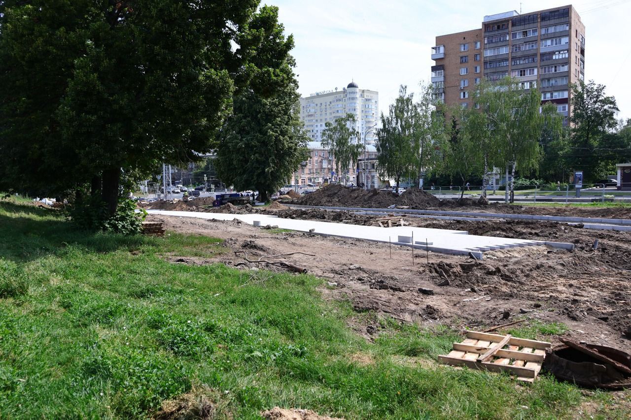 Сквер Трудовой Доблести в Рязани откроется в конце августа