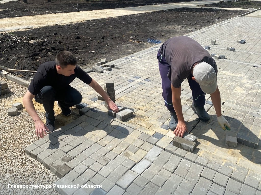 Центральный парк в Кораблине начали благоустраивать