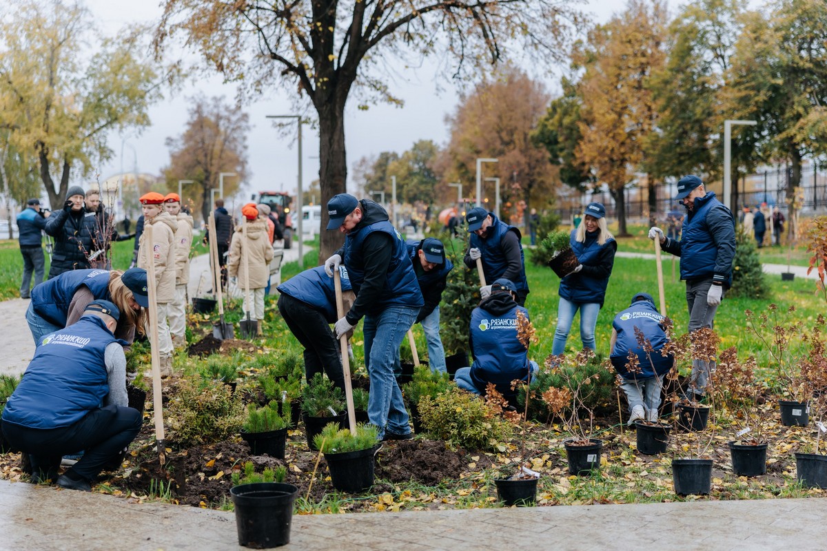 Павел Малков высадил рябины в сквере Трудовой Доблести
