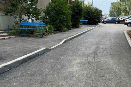 Ещё один двор Рязани привели в порядок