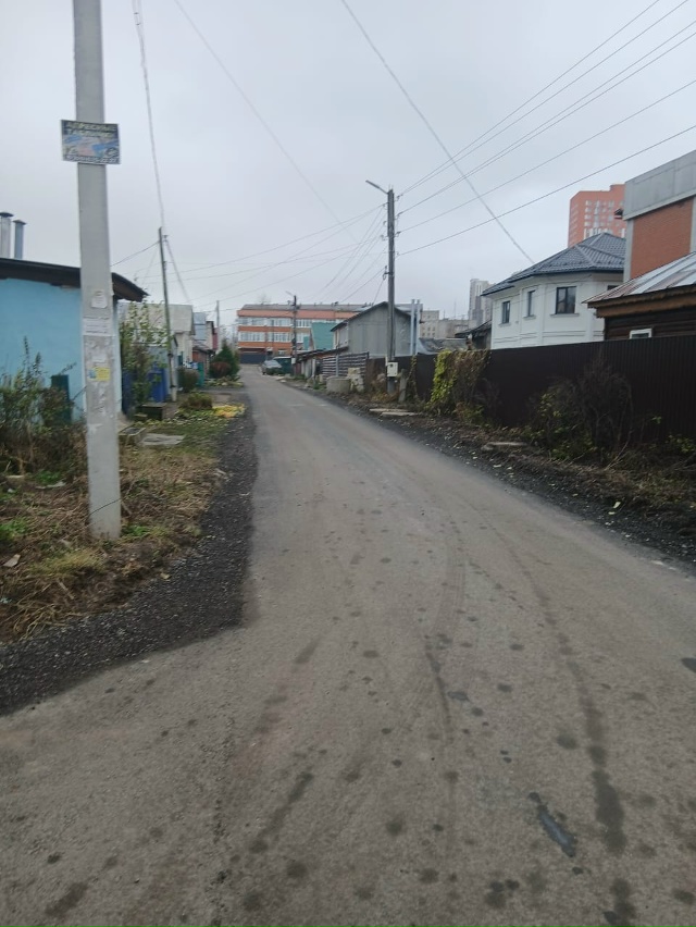 На одной из улиц Рязани завершились дорожные работы