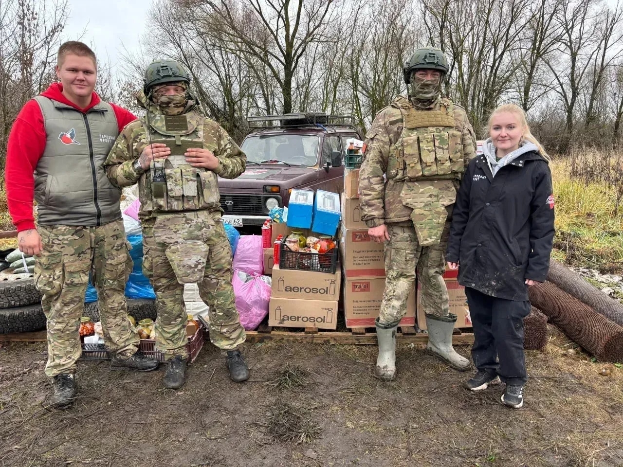 Рязанским бойцам вновь направили гуманитарную помощь