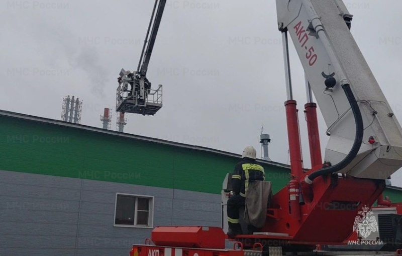 Рязанские пожарные провели учение