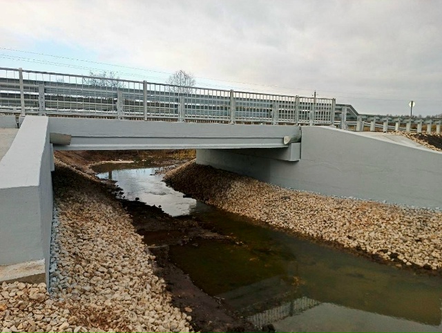 В Ухоловском районе завершился ремонт моста