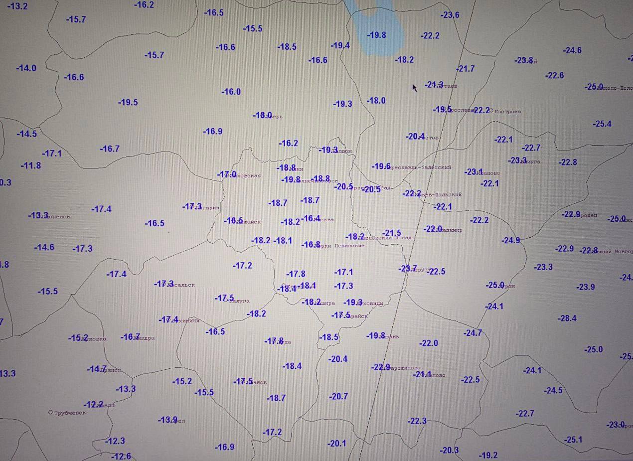 В Рязанской области ударили 20-градусные морозы