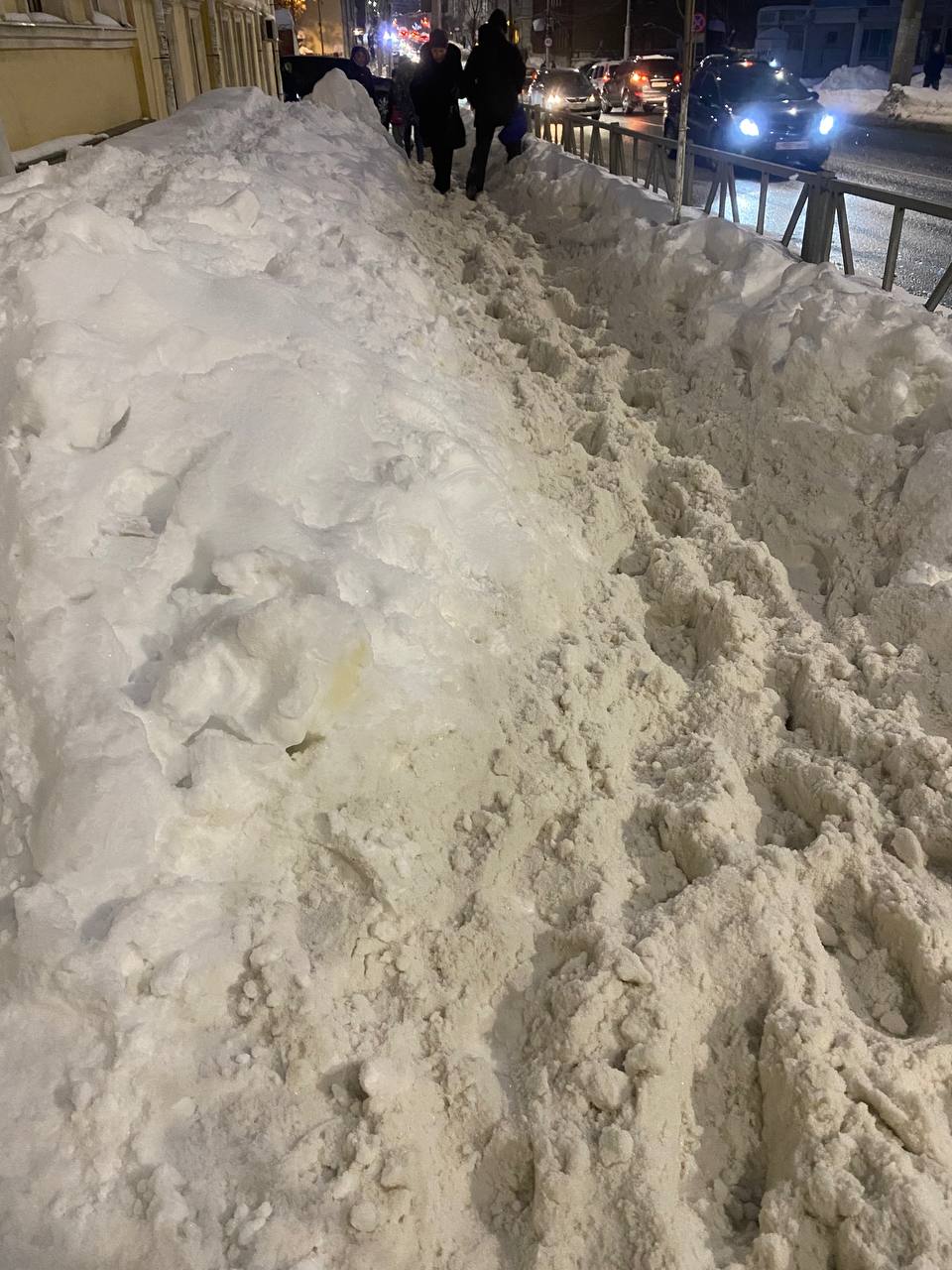 Рязанские тротуары превратились в месиво