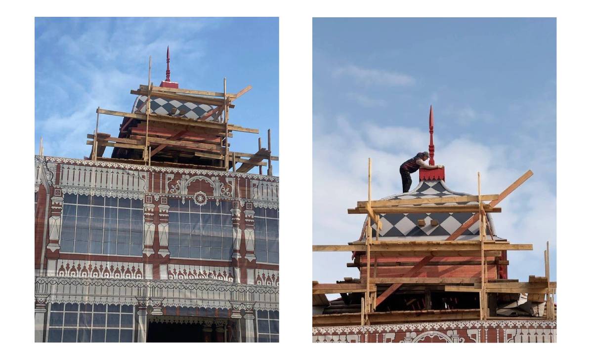 В Летнем клубе Дворянского собрания установили купол