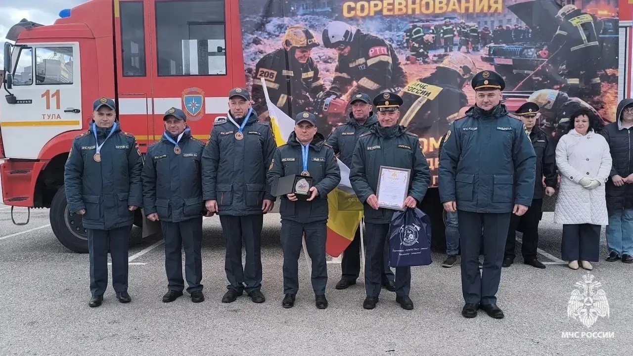 Рязанские пожарные заняли 3 место в соревнованиях МЧС России
