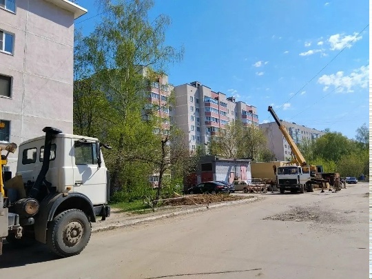 Рязанский Водоканал частично починил канализационный коллектор на Московском