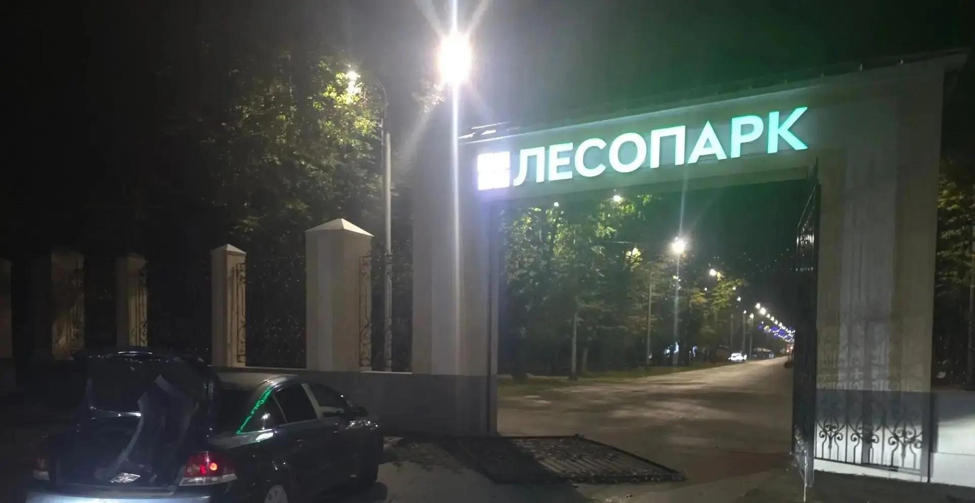 В Рязани сломали ворота в Лесопарке